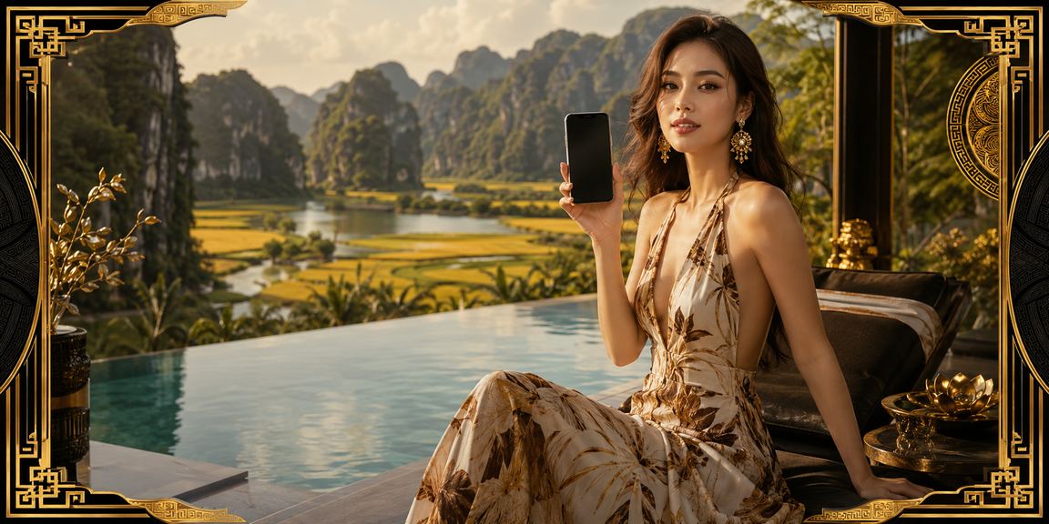 Người dùng Việt Nam trải nghiệm ứng dụng casino trên điện thoại giữa khung cảnh Ninh Bình
